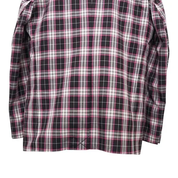 Mens 48R Pink Black Plaid Check Cotton Blazer Sport Coat Preppy Party Statement - Picture 7 of 8
